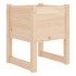 Jardinera 2 unidades madera maciza de pino 40x40x52,5