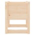 Jardinera 2 unidades madera maciza de pino 40x40x52,5