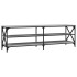 Mueble de TV madera contrachapada gris Sonoma 160x40x50