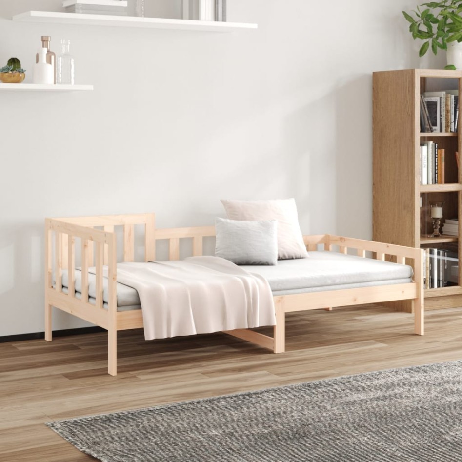 Sofá cama sin colchón madera maciza de pino 90x200