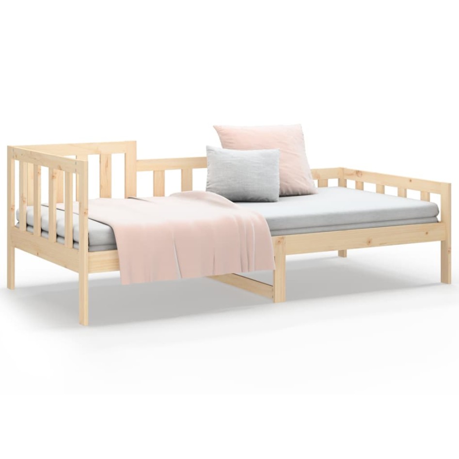 Sofá cama sin colchón madera maciza de pino 90x200