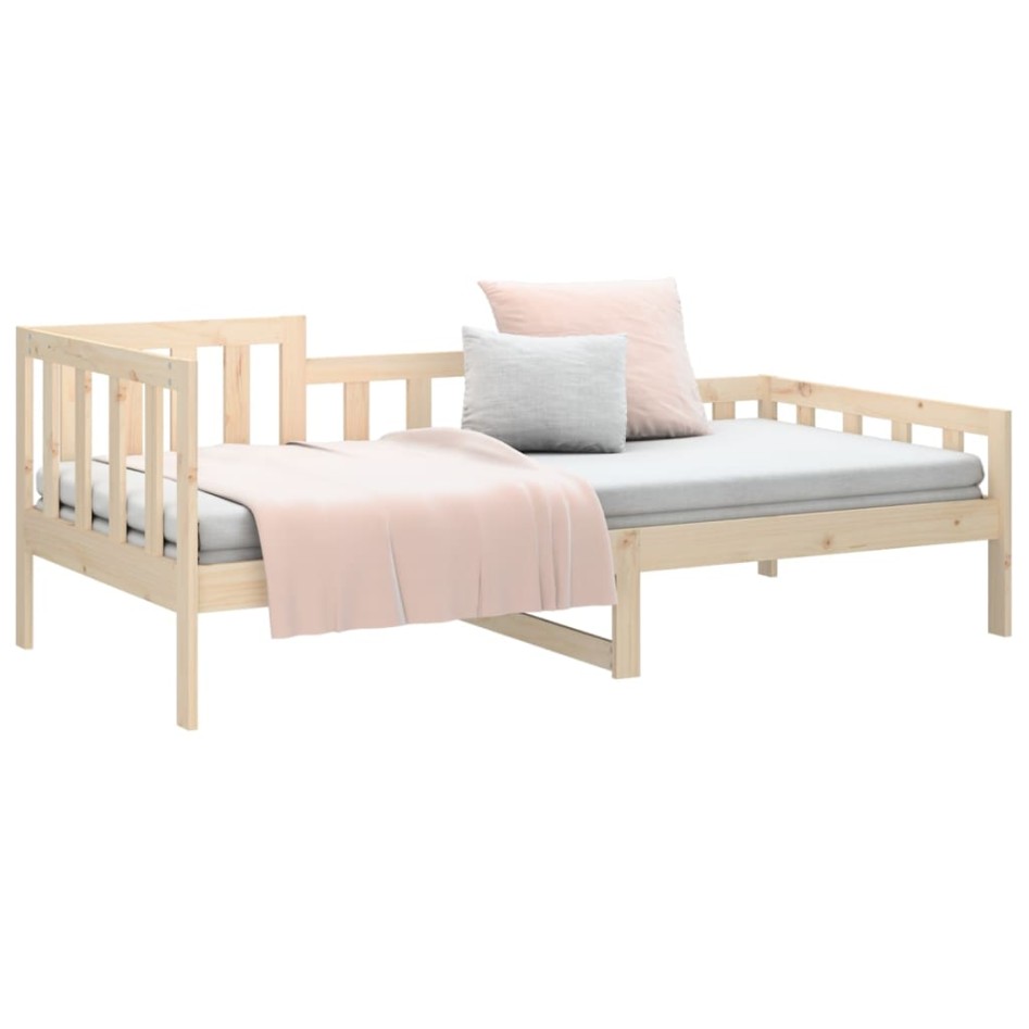 Sofá cama sin colchón madera maciza de pino 90x200