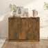 Aparador madera contrachapada color roble ahumado 90,5x30x70