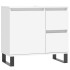 Armario de baño madera contrachapada blanco 65x33x60