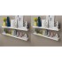 Estantes de pared 4 unidades blanco 120