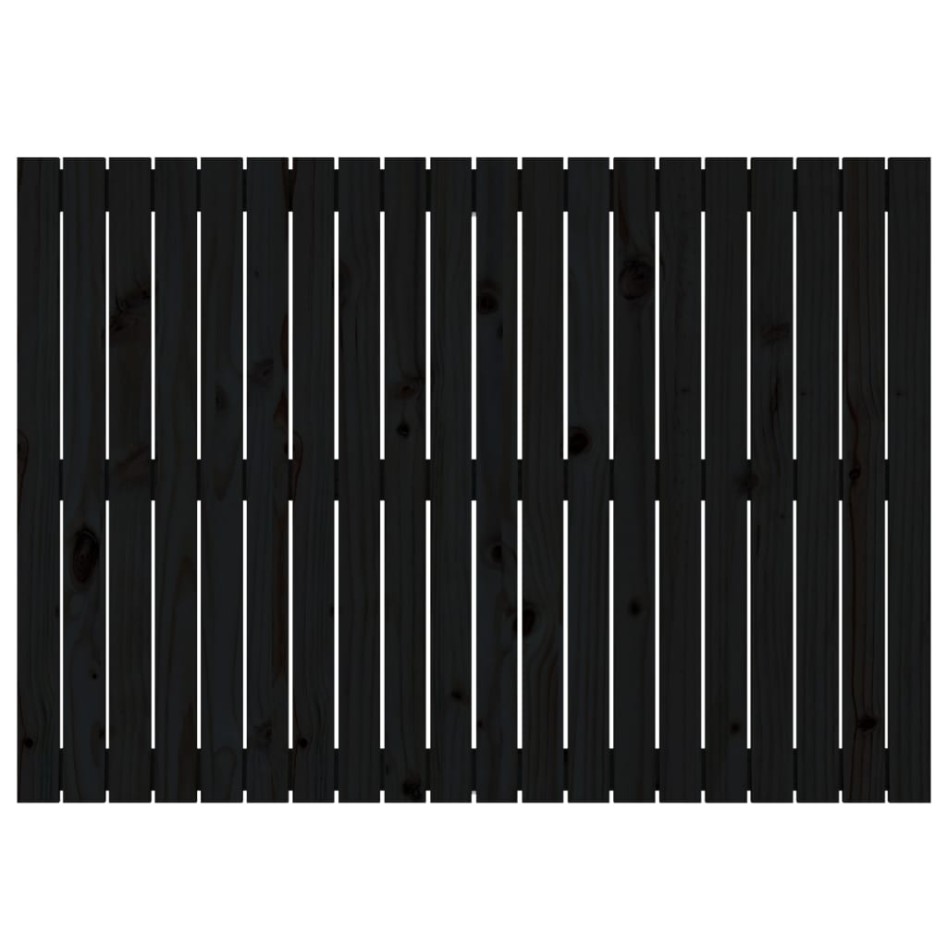 Cabecero de cama de pared madera maciza pino negro