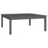 Mesa de centro de madera maciza de pino gris 100x100x40