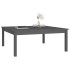 Mesa de centro de madera maciza de pino gris 100x100x40