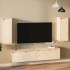 Armario de pared 2 uds madera maciza de pino 30x30x80