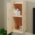 Armario de pared 2 uds madera maciza de pino 30x30x80