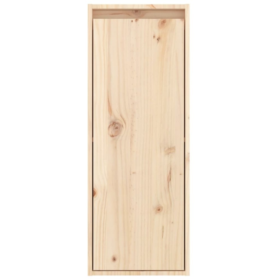 Armario de pared 2 uds madera maciza de pino 30x30x80