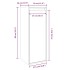 Armario de pared 2 uds madera maciza de pino 30x30x80