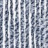 Cortina mosquitera  chenilla azul blanco y plateado 100x220