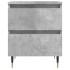 Mesitas noche 2 uds madera ingeniería gris hormigón 40x35x50