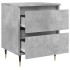 Mesitas noche 2 uds madera ingeniería gris hormigón 40x35x50