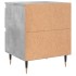 Mesitas noche 2 uds madera ingeniería gris hormigón 40x35x50