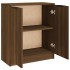 Aparador de madera contrachapada marrón roble 60x30x70