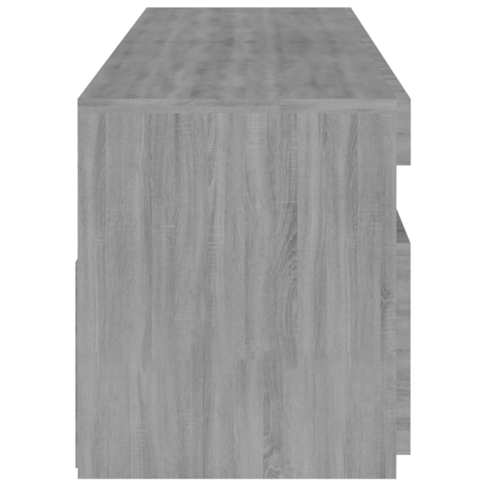 Mueble de TV con luces LED 2 uds gris Sonoma 75x35x40