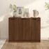 Aparador madera contrachapada color roble marrón 90,5x30x70