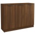 Aparador madera contrachapada color roble marrón 90,5x30x70