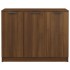 Aparador madera contrachapada color roble marrón 90,5x30x70