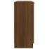 Aparador madera contrachapada color roble marrón 90,5x30x70