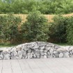 Cesta de gaviones forma arco hierro galvanizado 400x50x40/60 cm