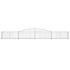 Cesta de gaviones forma arco hierro galvanizado 400x50x40/60