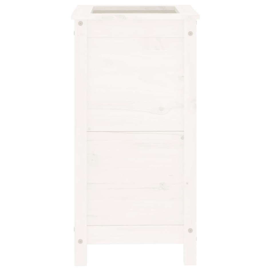 Jardinera madera maciza de pino blanco 40x40x78