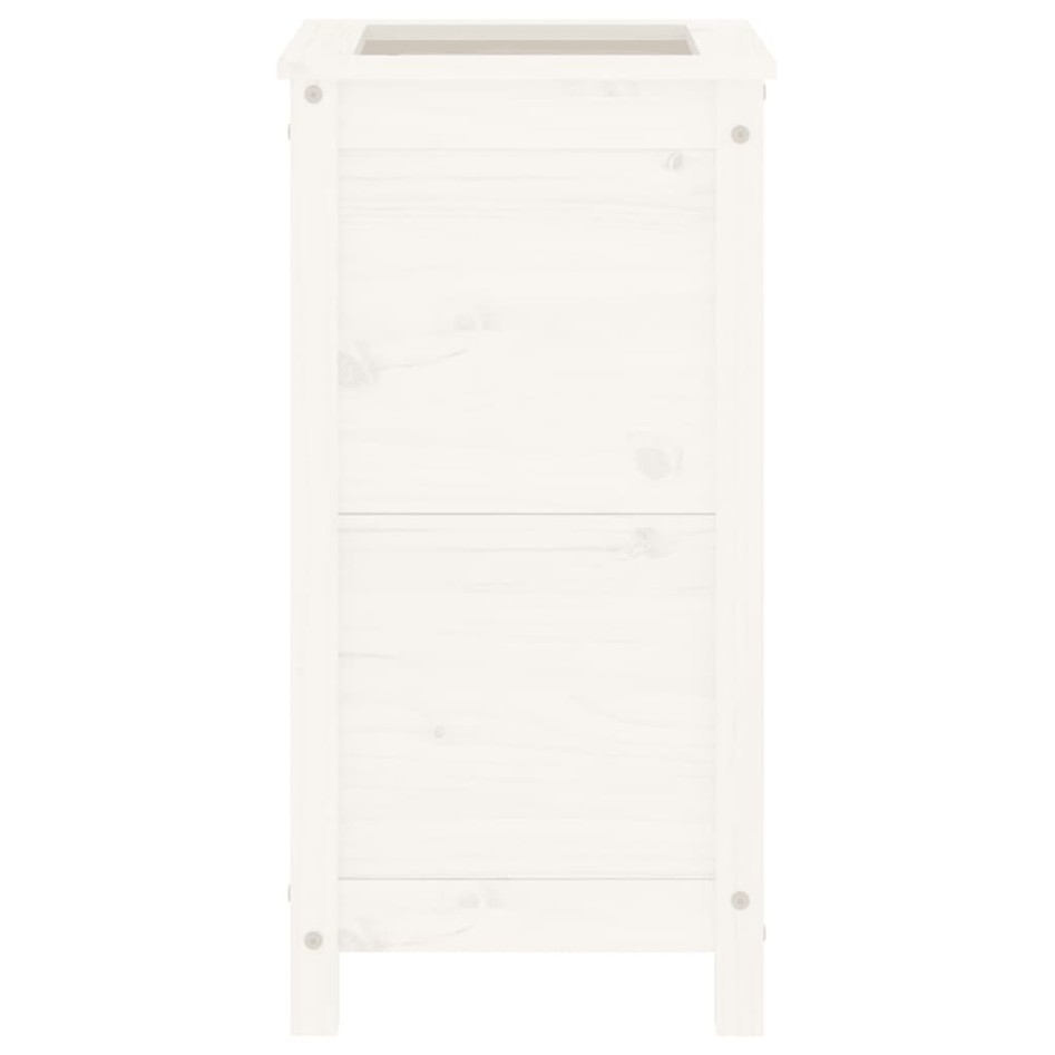 Jardinera madera maciza de pino blanco 40x40x78