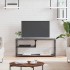 Mueble de TV contrachapada y acero gris Sonoma 103x38x46,5