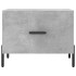 Mesa de centro 2 uds madera ingeniería gris hormigón