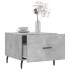 Mesa de centro 2 uds madera ingeniería gris hormigón