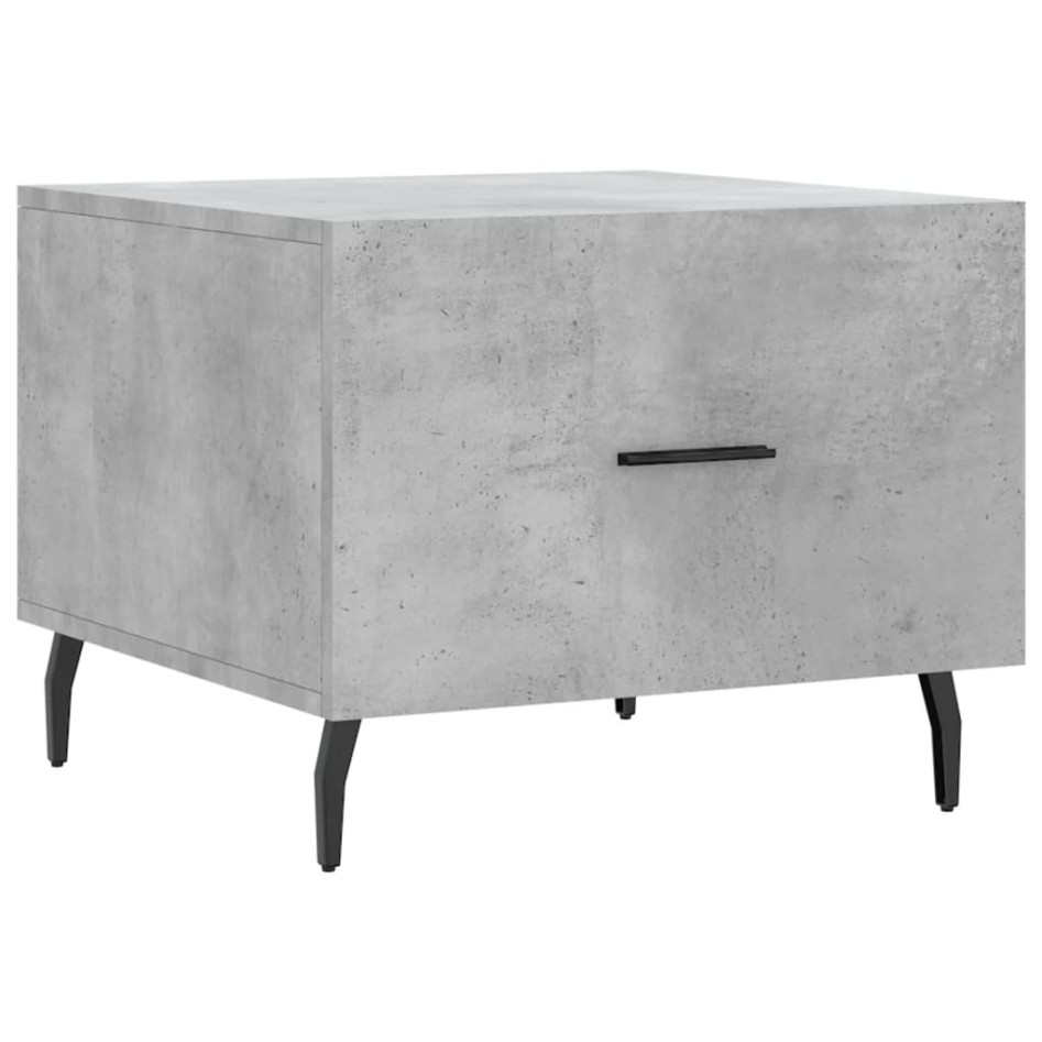 Mesa de centro 2 uds madera ingeniería gris hormigón