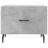 Mesa de centro 2 uds madera ingeniería gris hormigón