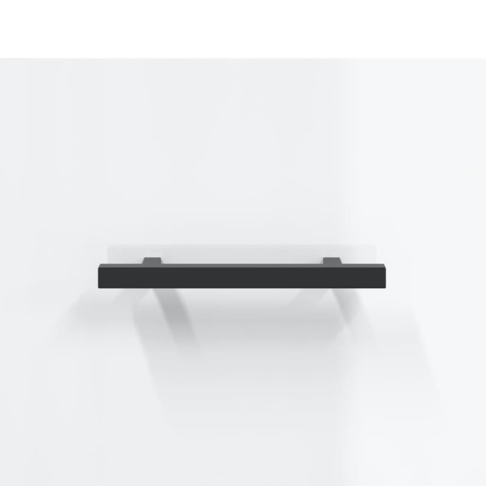 Mesa de centro 2 uds madera ingeniería blanco brillo