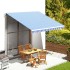 Tela de repuesto para toldo azul y blanco 4x3,5