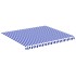 Tela de repuesto para toldo azul y blanco 4x3,5