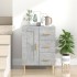 Aparador de madera contrachapada gris hormigón 69,5x34x90