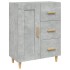 Aparador de madera contrachapada gris hormigón 69,5x34x90