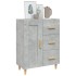 Aparador de madera contrachapada gris hormigón 69,5x34x90