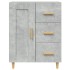Aparador de madera contrachapada gris hormigón 69,5x34x90