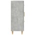 Aparador de madera contrachapada gris hormigón 69,5x34x90