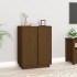 Aparador de madera maciza de pino marrón miel 60x35x80