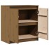 Armario auxiliar madera maciza de pino marrón miel 60x36x65