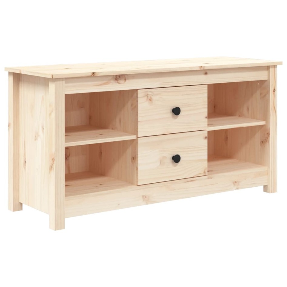 Mueble de TV de madera maciza de pino 103x36,5x52