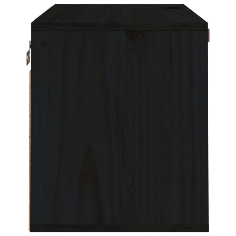 Armario de pared de madera maciza de pino negro 60x30x35
