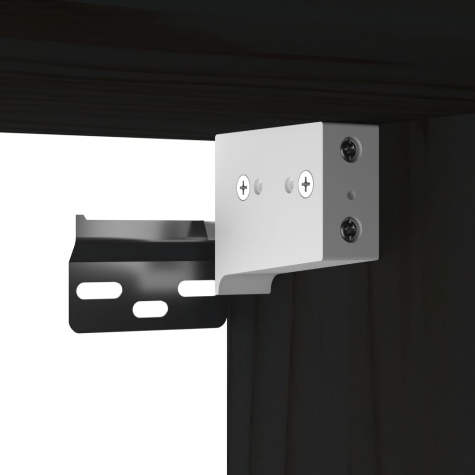 Armario de pared de madera maciza de pino negro 60x30x35