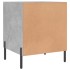 Mesitas noche 2 uds madera ingeniería gris hormigón 40x40x50