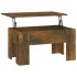 Mesa de centro madera de ingeniería roble ahumado 79x49x41